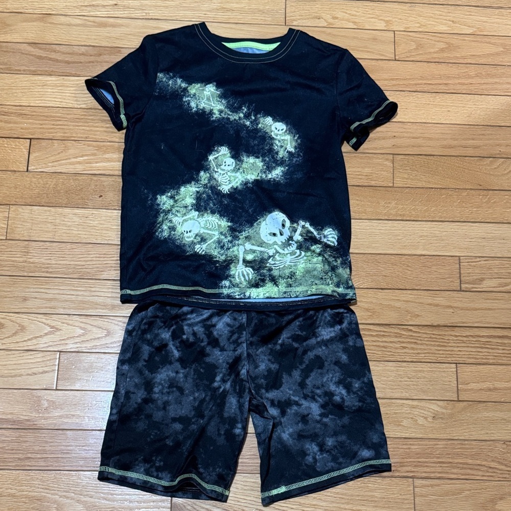 Kids Glow-in-the-Dark Cat & Jack Skeleton Pajamas